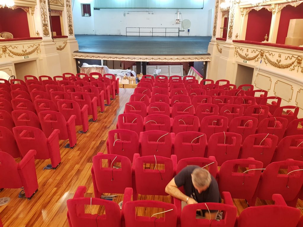 TEATRO MARRUCINO - INSTALAZIONE NUOVE PLTRONE