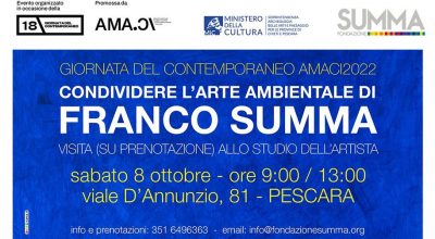 PESCARA | GIORNATADELCONTEMPORANEO – CONDIVIDERE L’ARTE AMBIENTALE DI FRANCO SUMMA