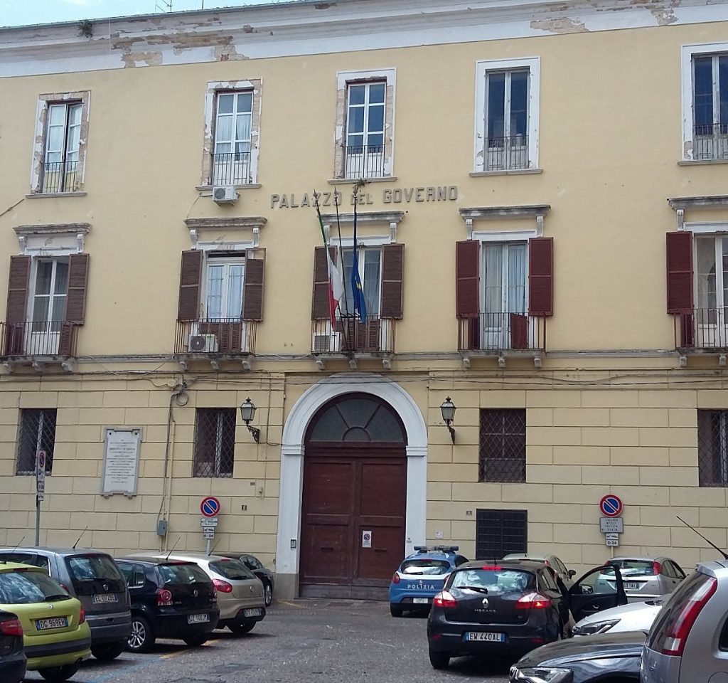 CAMBIO AL VERTICE DEL PALAZZO DEL GOVERNO DI CHIETI