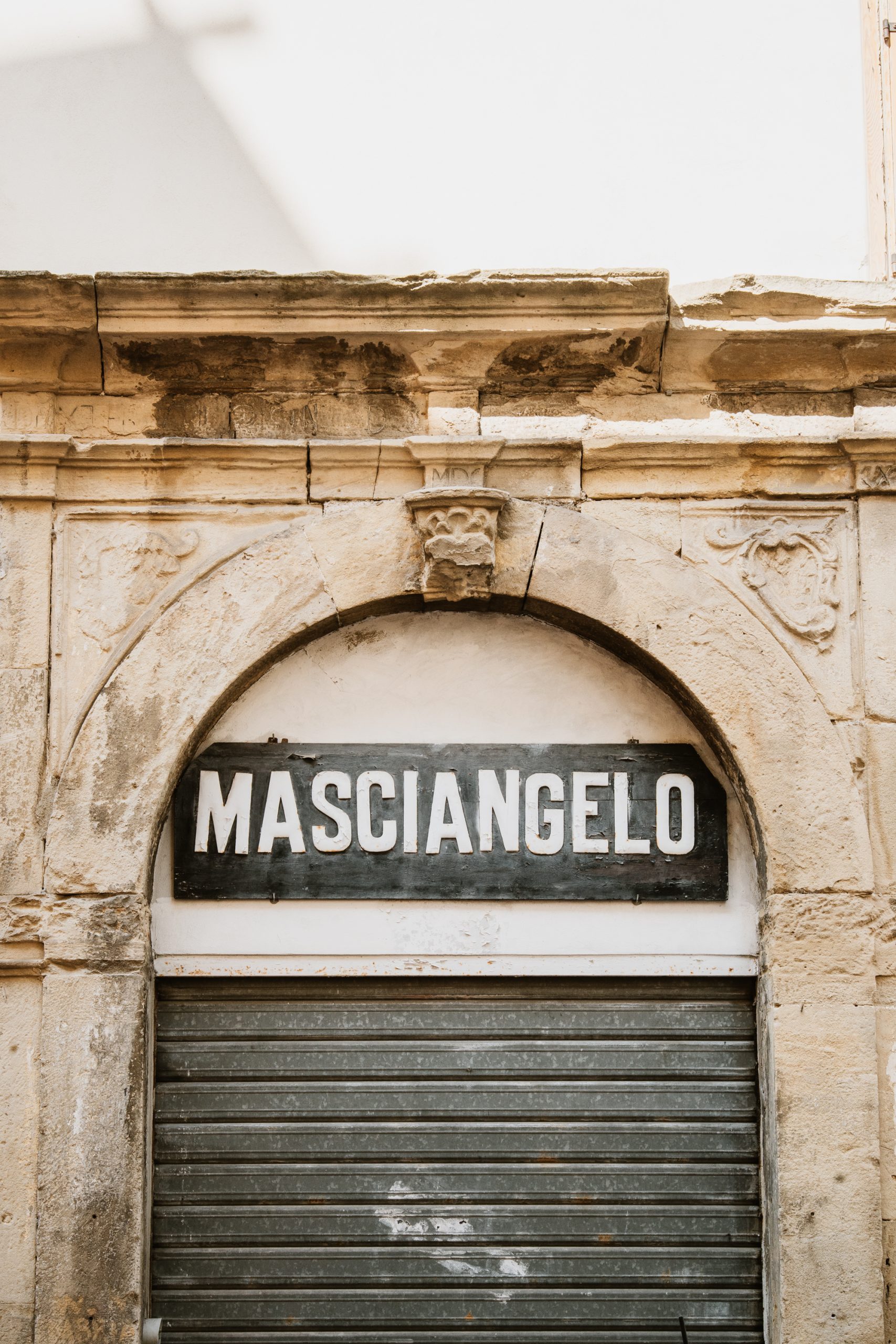 PORTALE DI INGRESSO DELLA TIPOGRAFIA MASCIANGELO